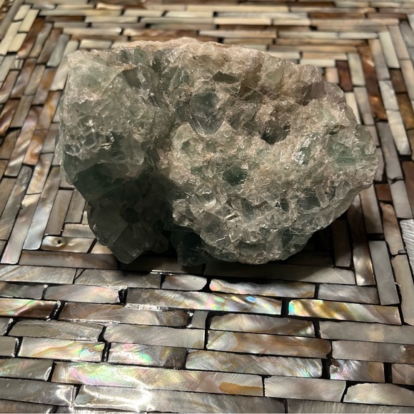Nearly 2.5 lbs Natural Fluorite Crystal Cluster